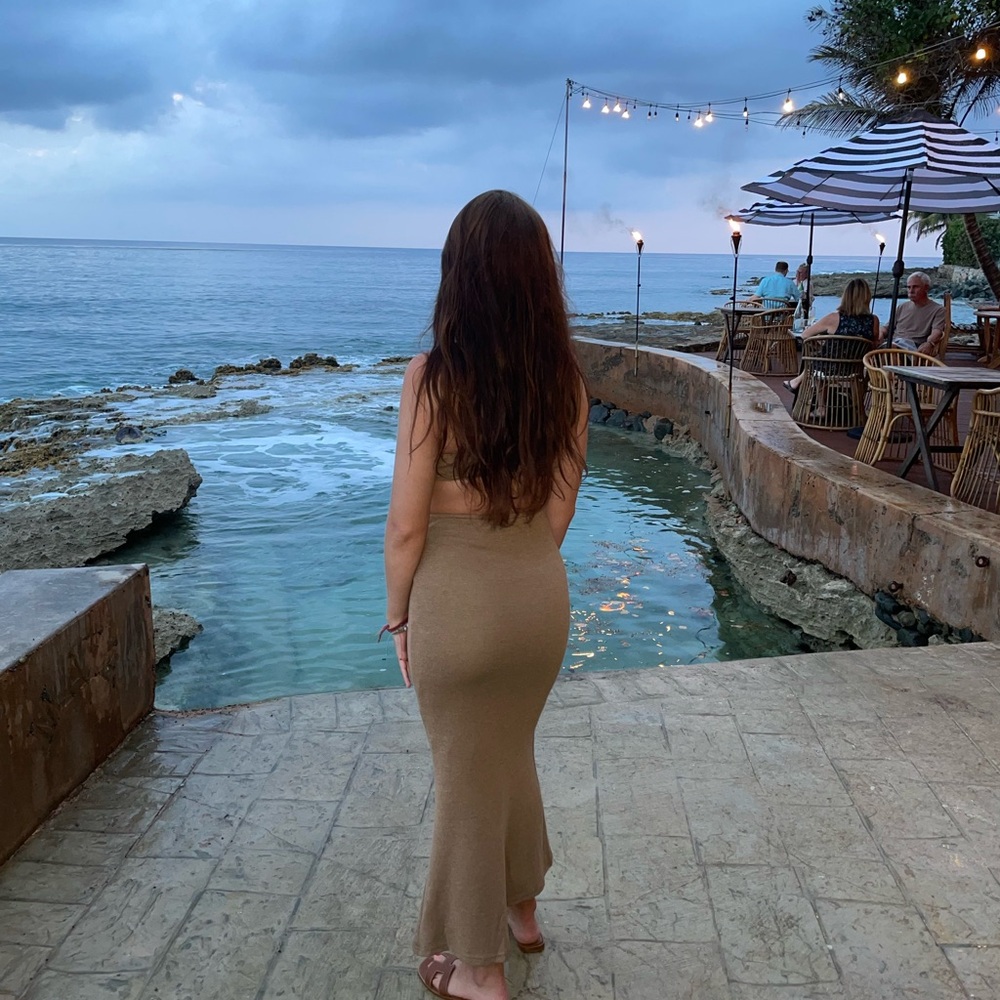 Princess Polly Olive Cutout Maxi Dress - Picture 2 of 3
